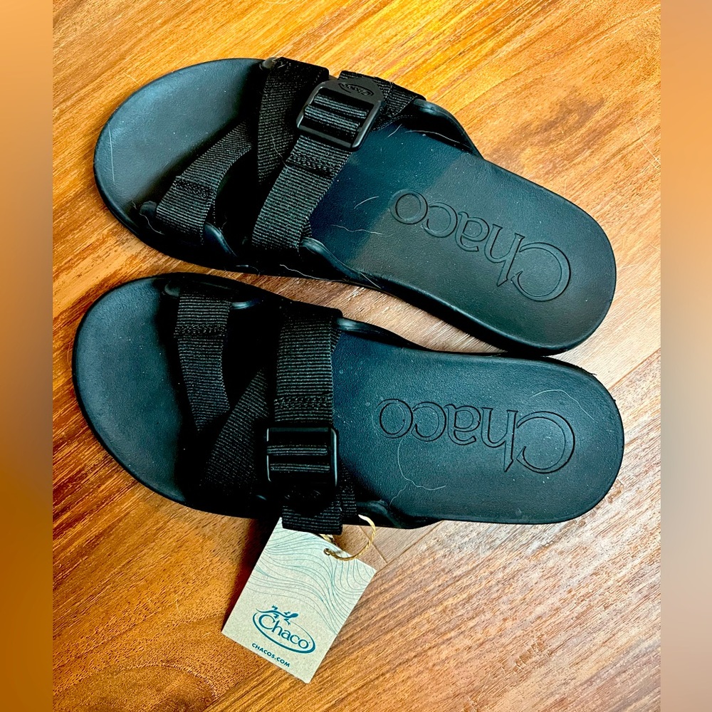 NWT Chaco Chillos Slide Black Men’s 9